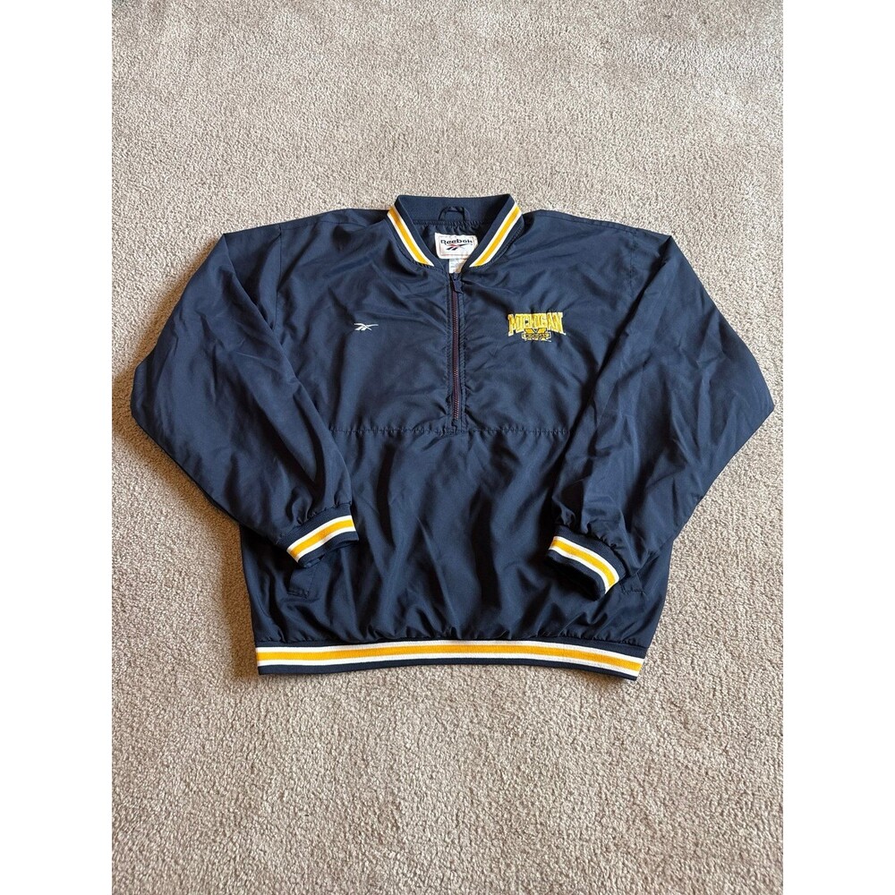 Vintage Michigan Wolverines Reebok Men’s Windbreaker Size Large